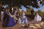 Frederic Bazille Family Reunion oil on canvas
